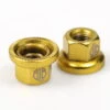 Track Nuts Asmoer M10 Paar - HR - Goud -Fietsonderdelen 0014734 blb steel track nuts gold