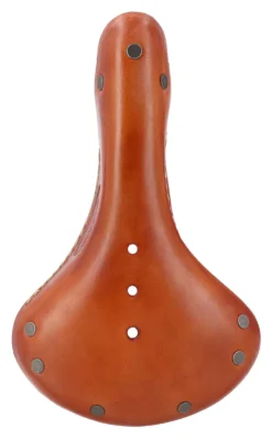 Bernard H Lederen Fietszadel - Honingbruin -Fietsonderdelen 2F3 20 42 vorne fahrradsattel leder