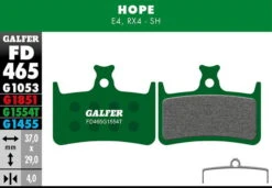 GALFER Pro Remblok - HOPE E4 - Groen