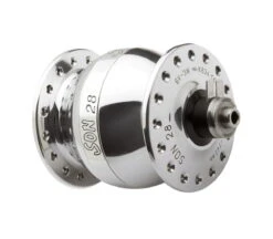 SON 28 Naafdynamo - Gepolijst Zilver