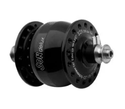 Naafdynamo-SONdelux - Zwart Geanodiseerd