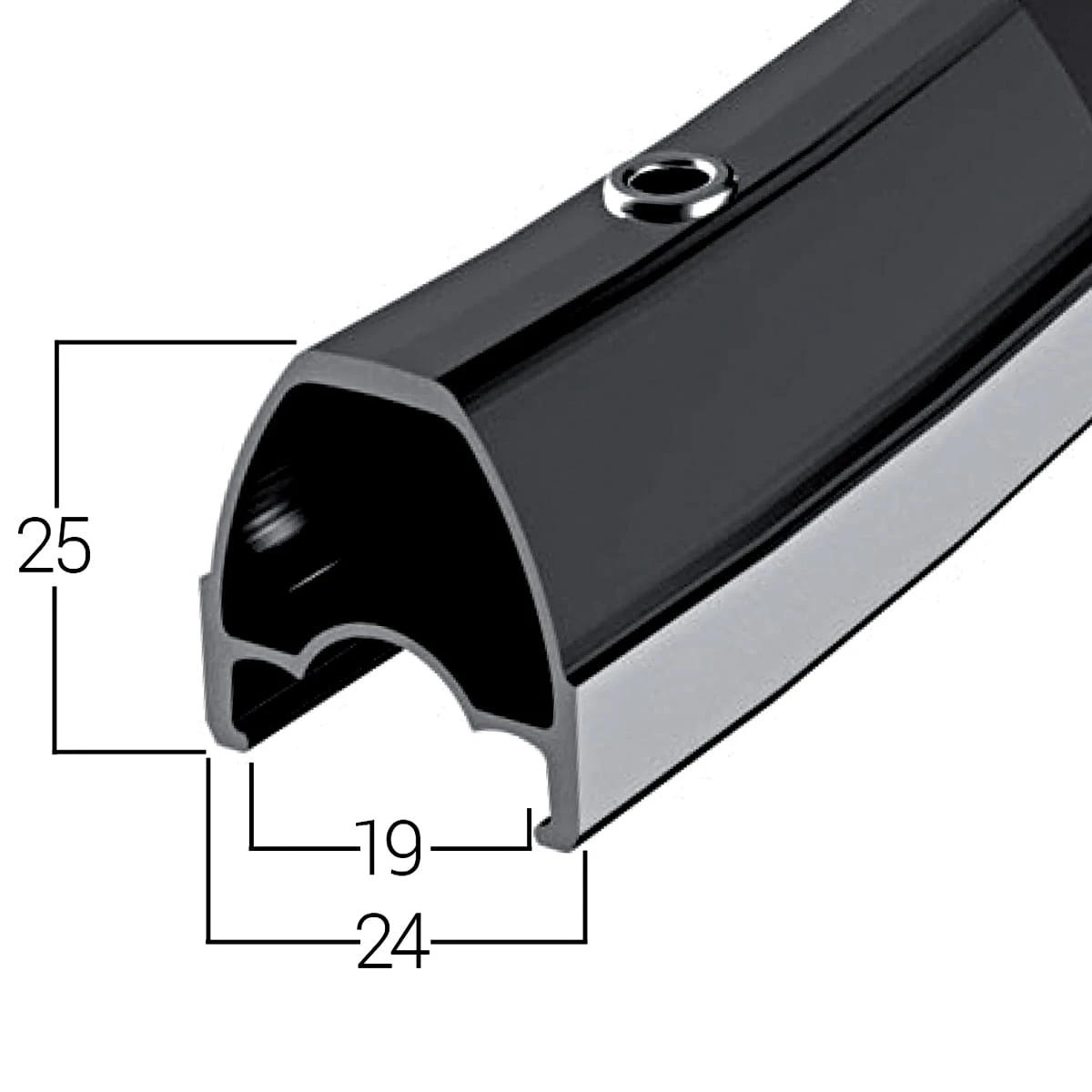 Halo White Line Road Race Voorwiel 700c 28''- Zwart 4 Halo White Line Road Race Voorwiel 700c 28''- Zwart - Afbeelding 2