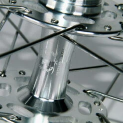 Novatec Singlespeed/vast Wielstel - Gepolijst Zilver -Fietsonderdelen VR Silber detail1