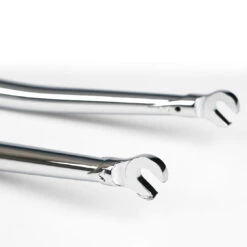 Flat Crown Rupsvork 1 Inch Draad - Chroom -Fietsonderdelen flat crown track fork gabel 1 zoll gewinde chrome 178718