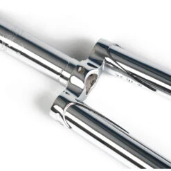 Flat Crown Rupsvork 1 Inch Draad - Chroom -Fietsonderdelen flat crown track fork gabel 1 zoll gewinde chrome 178720