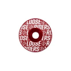 LOOSE RIDERS Stem Cap Logo Patroon - Rood