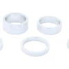 Balhoofd Spacer Set 5-delig 1-1/8 Inch - Zilver -Fietsonderdelen mzizotexoa
