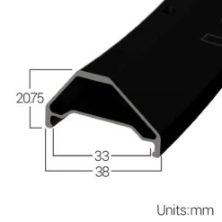 Halo Vortex MT 27.5'' Supadrive HG Achterwiel - Zwart -Fietsonderdelen rmha vortex profile dims sq 1171019Vqd1aL3IZ536h