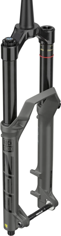 Rock-shox ZEB Ultimate Debon Air+ RC2 - 29 Inch - 180 Mm Veerweg, Taps Toelopend, 44 Mm Offset - Grijs